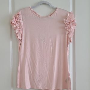 Ted Baker Floral Applique Sleeve Shirt